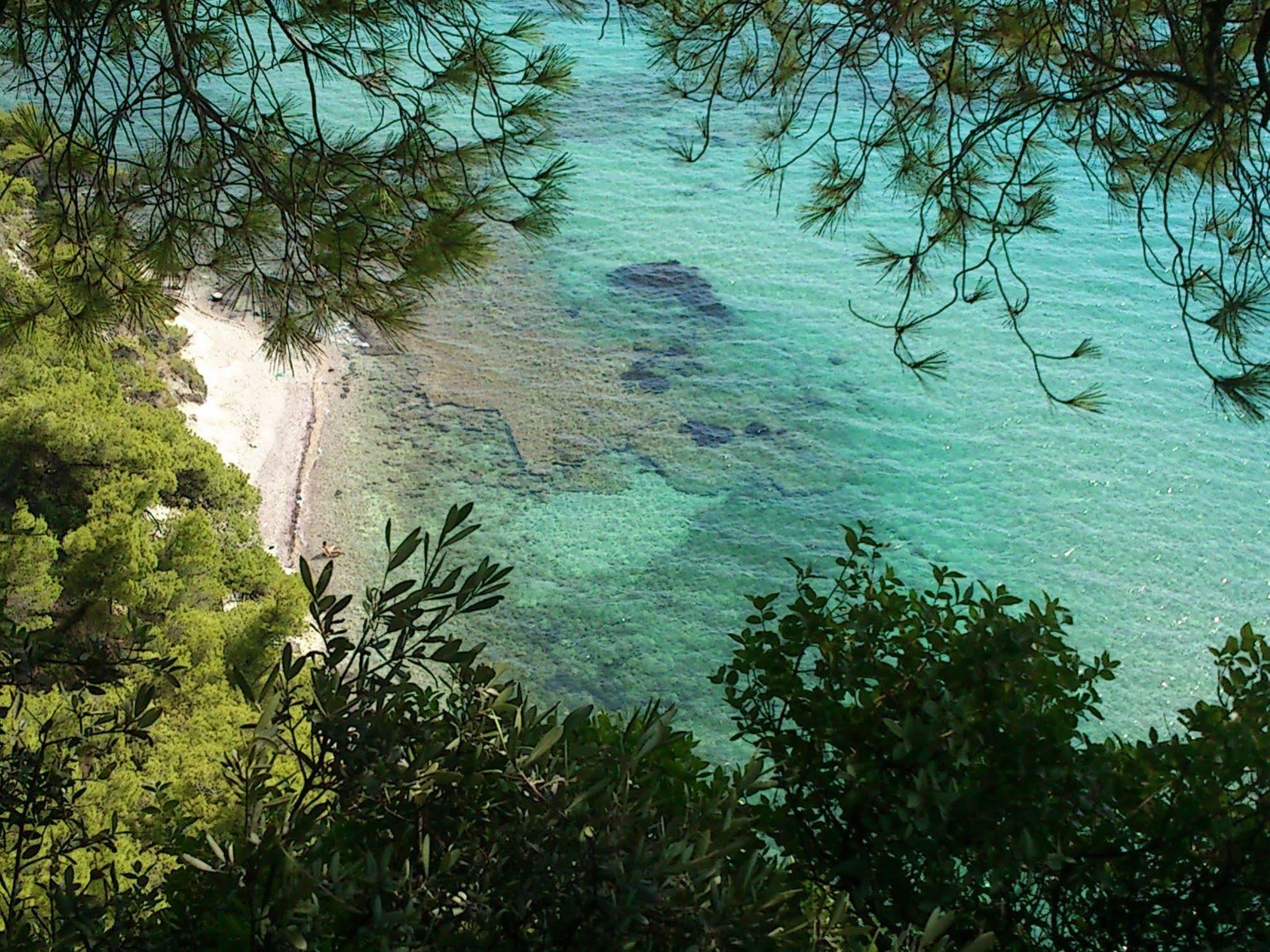 Dryades Hotel Siviri Bagian luar foto