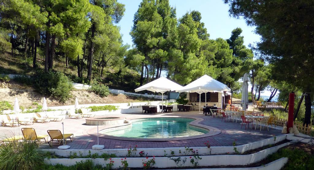 Dryades Hotel Siviri Bagian luar foto
